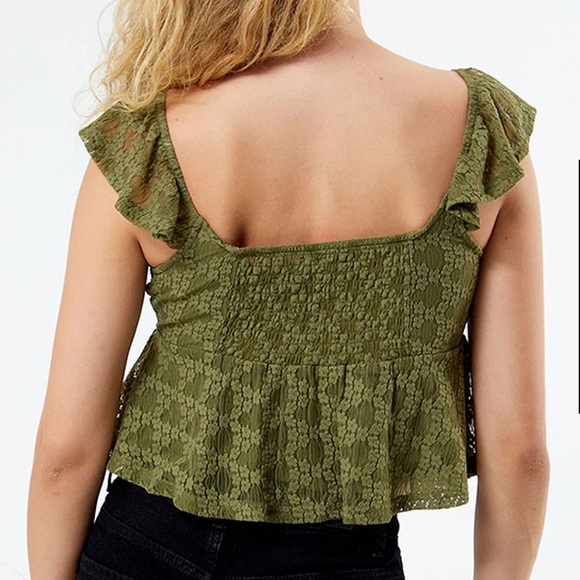 la hearts pacsun keyhole lace babydoll top - Picture 2 of 6